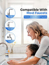 Round faucet compatibility guide — check your outlet measures 15–32 mm